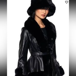 Brand new AKIRA faux Fur Black Jacket